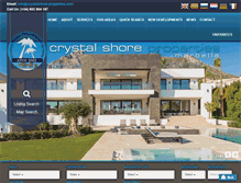 Tablet Screenshot of crystalshore-properties.com